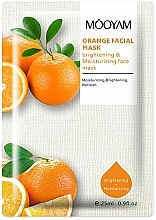 Духи, Парфюмерия, косметика Осветляющая и увлажняющая маска с экстрактом апельсина - Mooyam Orange Facial Mask