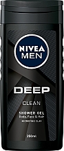 Набор - NIVEA MEN Deep Clean (sh/gel/250ml + deo/150ml) — фото N2