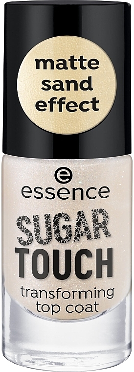 Топовое покрытие с матовым песочным эффектом - Essence Sugar Touch Transforming Top Coat — фото N2