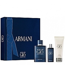 Духи, Парфюмерия, косметика Giorgio Armani Acqua di Gio Profumo - Набор (edp/75ml + edp/15ml + sh/gel/75ml)