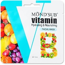 Парфумерія, косметика Зволожувальна та живильна маска з вітаміном B3 - Mond'sub Vitamin B3 Hydrating & Nourishing Facial Mask