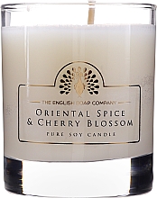 Ароматична свічка - The English Soap Company Oriental Spice and Cherry Blossom Candle — фото N1
