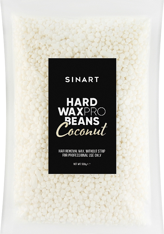 Воск для депиляции в гранулах "Кокос" - Sinart Hard Wax Pro Beans Coconut — фото N1