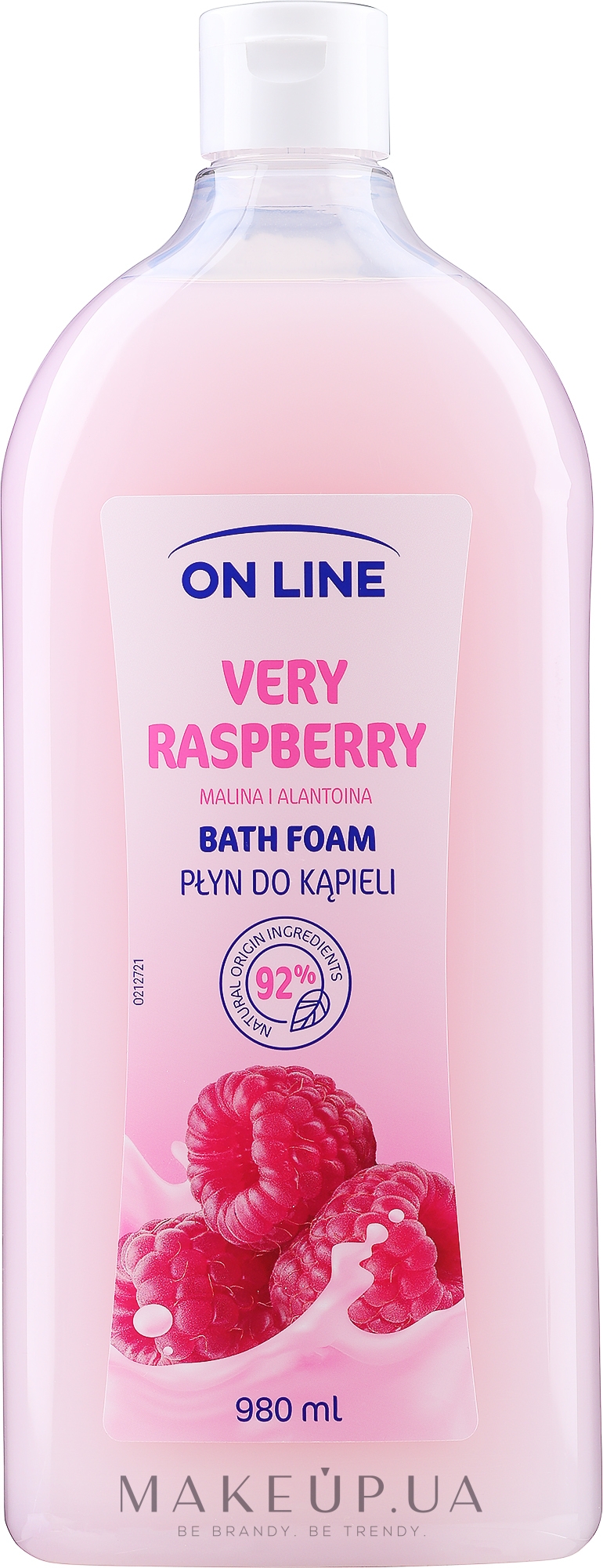 Пена для ванны "Малина" - On Line Bath Foam Very Raspberry — фото 980ml
