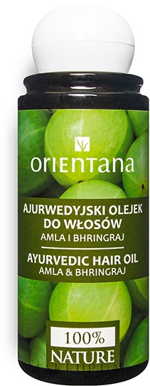 Аюрведическое масло для волос - Orientana Amla & Bhringraj Ayurvedic Hair Oil — фото 105ml