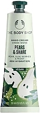 Парфумерія, косметика Крем для рук "Груша" - The Body Shop Pears & Share Hand Cream