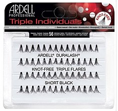 Набор пучковых ресниц - Ardell Triple Individual Short Black — фото N1