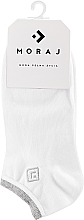 Парфумерія, косметика Жіночі бавовняні шкарпетки, білі - Moraj Basic