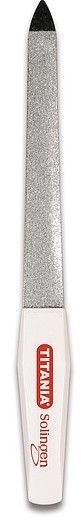 Пилка для нігтів з мікросапфіровим покриттям, пряма, розмір 7 - Titania Soligen Saphire Nail File — фото N2