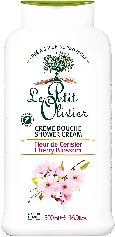 Крем для душа "Цветущая вишня" - Le Petit Olivier Extra Gentle Shower Creams — фото N1