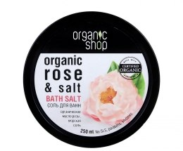 Парфумерія, косметика Сіль для ванн - Organic Shop Baths Salt Organic Rosa & Salt