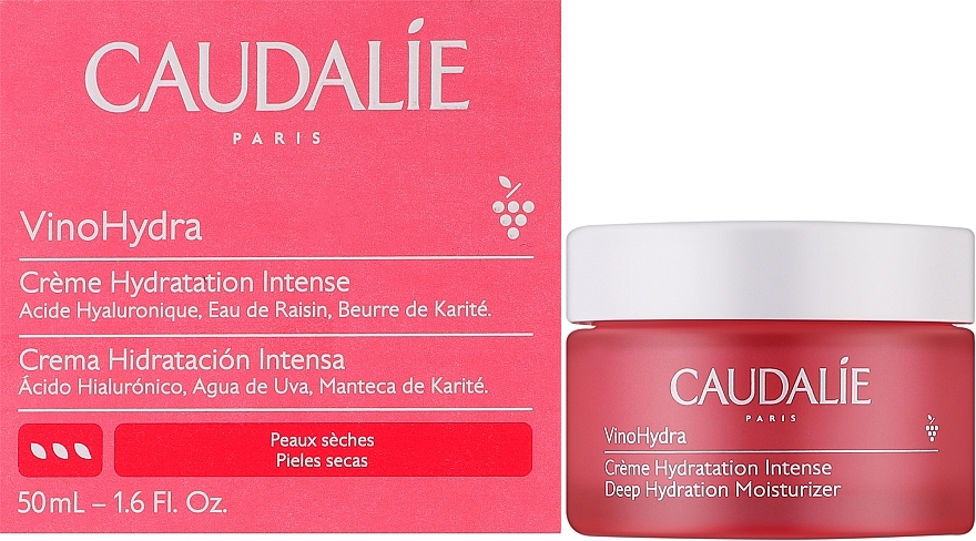 Глубоко увлажняющий крем для лица - Caudalie VinoHydra Deep Hydration Moisturizer — фото N2