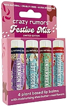 Набор бальзамов для губ - Crazy Rumors Festive Mix (lip/balm/4x4.25g) — фото N1