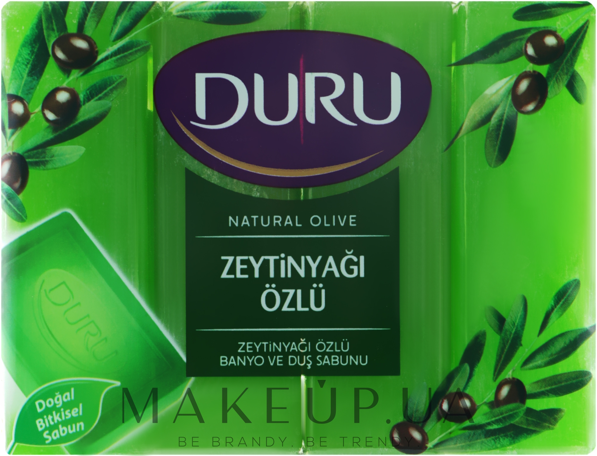 Мыло "Экстракт оливкового масла" - Duru Natural Soap (экопак) — фото 4x150g