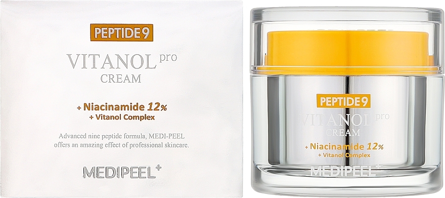 УЦЕНКА Лифтинг-крем с пептидами и 12% ниацинамида - Medi-Peel Peptide 9 Vitanol Pro Cream * — фото N2