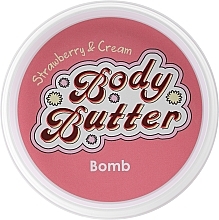 Парфумерія, косметика Масло для тіла "Полуниця і вершки" - Bomb Cosmetics Strawberry & Cream Body Butter