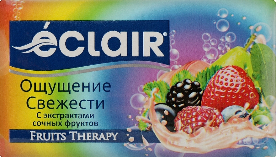 Мыло туалетное "Ощущение свежести с экстрактами сочных фруктов" - Eclair Fruits Therapy — фото N1