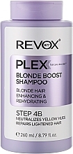 Парфумерія, косметика Тонувальний шампунь для волосся блонд - Revox Plex Blonde Boost Shampoo Step 4B