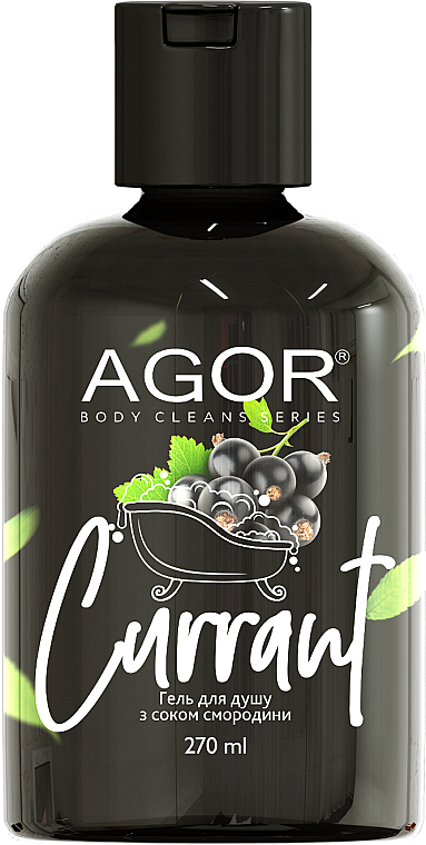 Гель для душа с соком смородины - Agor Body Cleans Series Currant Shower Gel — фото N1