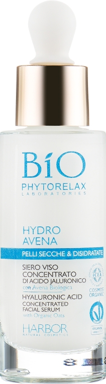 Увлажняющая сыворотка для лица с гиалуроновой кислотой - Phytorelax Laboratories Bio Phytorelax Hydro Avena Concentrated Face Serum — фото N2