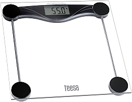 Весы напольные, стеклянные, прозрачные - Teesa Bathroom Scale TSA0801 — фото N1