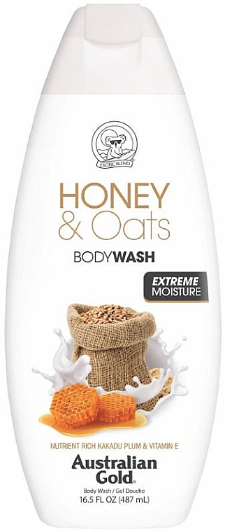 Гель для душу "Мед і овес" - Australian Gold Honey and Oats Body Wash — фото N1