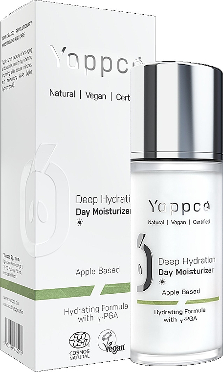 Денний зволожувальний крем для обличчя - Yappco Deep Hydration Moisturizer Day Cream — фото N1