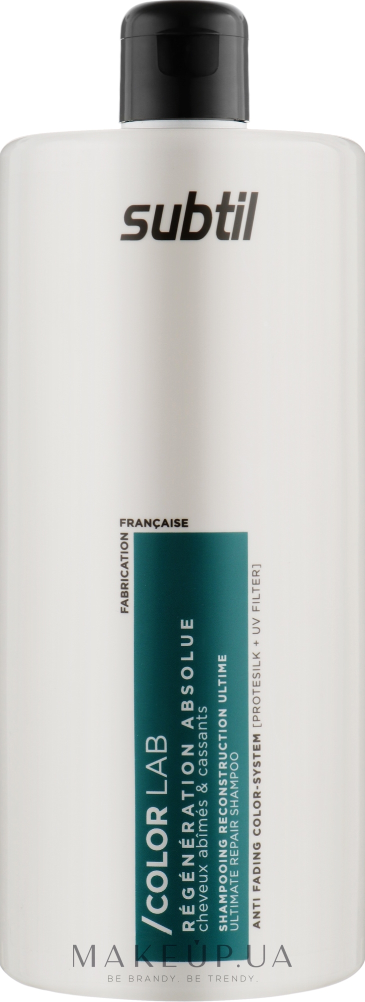 Шампунь "Повне відновлення" для пошкодженого й ламкого волосся - Laboratoire Ducastel Subtil Color Lab Regeneration Absolue Shampoo — фото 1000ml