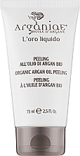 Пилинг с микросферами для лица и тела с органическим аргановым маслом - Arganiae L'oro Liquido Organic Argan Oil Peeling — фото N1