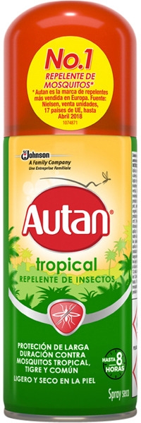 Спрей від тропічних комах - SC Johnson Autan Tropical Insect Spray Repellent — фото N1