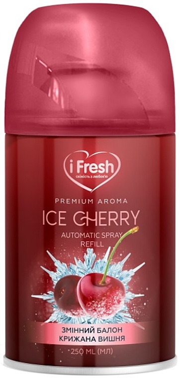 Змінний балон для автоматичного освіжувача "Крижана вишня" - IFresh Premium Aroma Ice Cherry Automatic Spray Refill