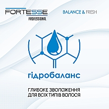 Шампунь "Баланс" - Fortesse Professional Balance & Fresh Shampoo — фото N4