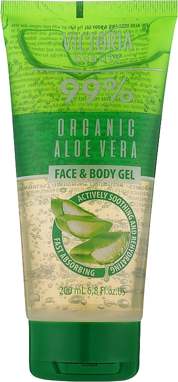 Гель для лица и тела - Victoria Beauty Organic Aloe Vere Face & Body Gel — фото N1