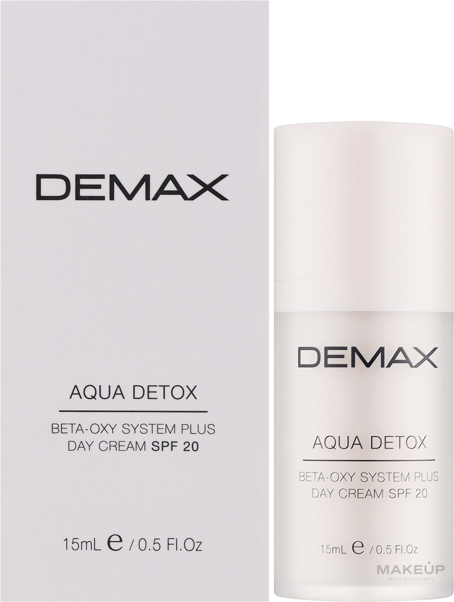 Денний крем "Аква детокс" - Demax Aqua Detox Cream SPF 20 — фото 15ml