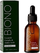Освітлювальна сироватка для обличчя - Biono Ceramide Complex & Amino Acids Face Serum — фото N2