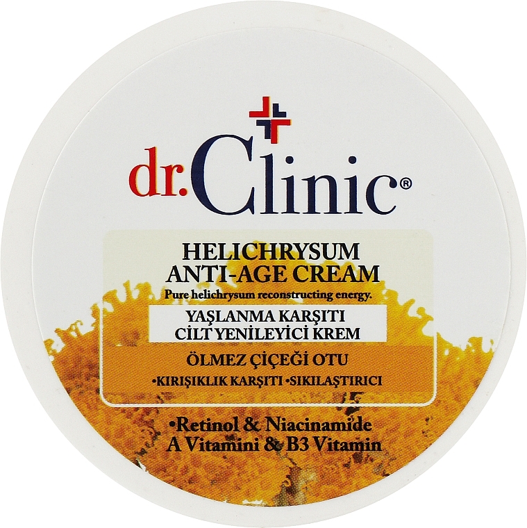 Регенерувальний крем проти старіння шкіри - Dr. Clinic Helichrysum Anti-Age Cream — фото N1