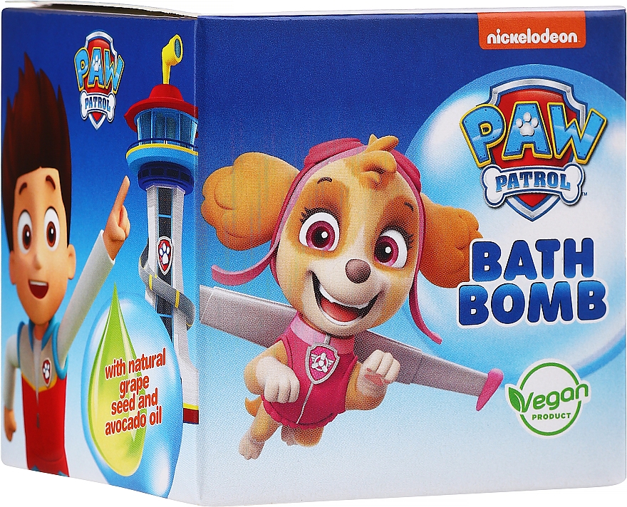 Бомбочка для ванн "Скай", малина - Nickelodeon Paw Patrol 