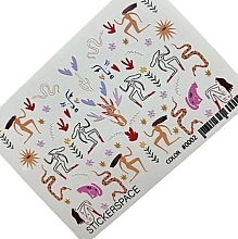 Парфумерія, косметика Дизайнерські наліпки для нігтів "Color 0002" - StickersSpace