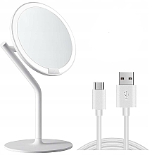 Дзеркало для макіяжу, біле - Amiro Mate S LED Mirror AML117E White — фото N2