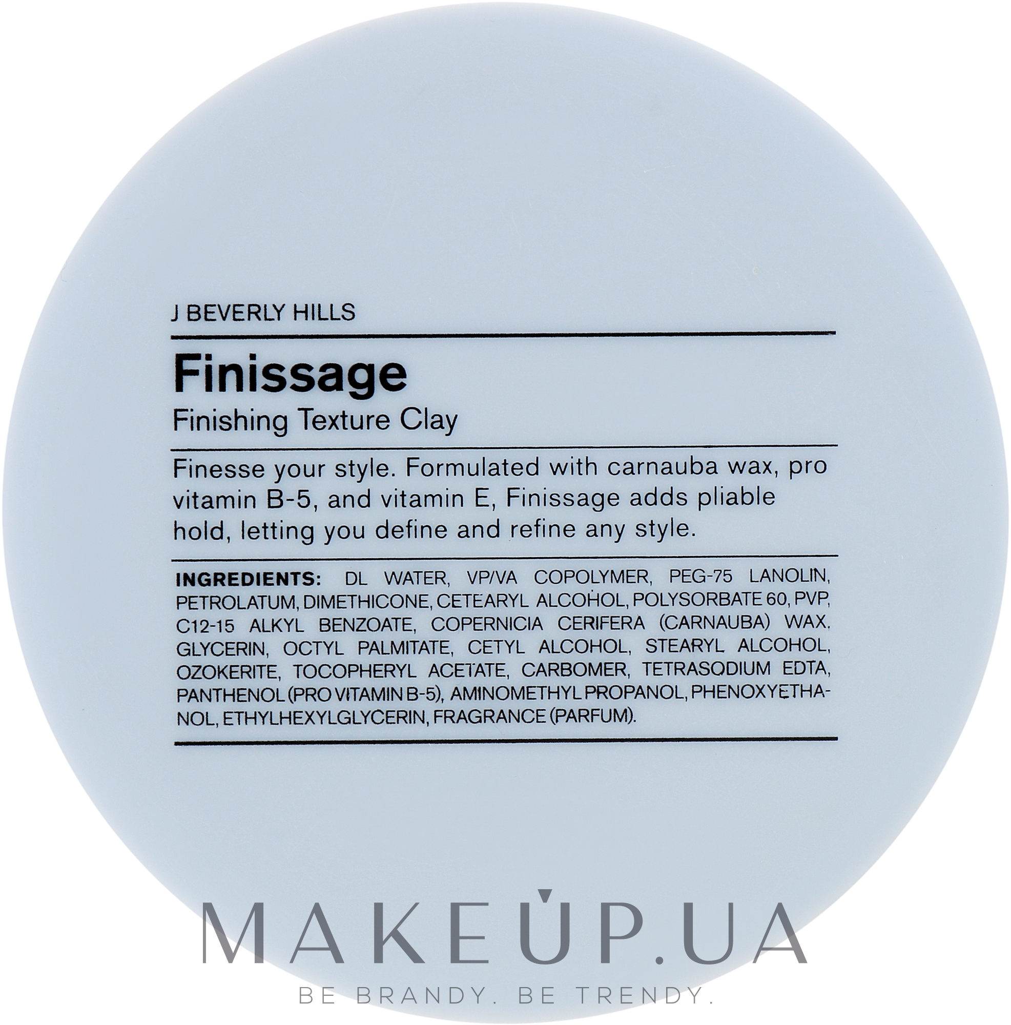 J Beverly Hills Finissage - Finishing Texture Clay - 2.5 oz