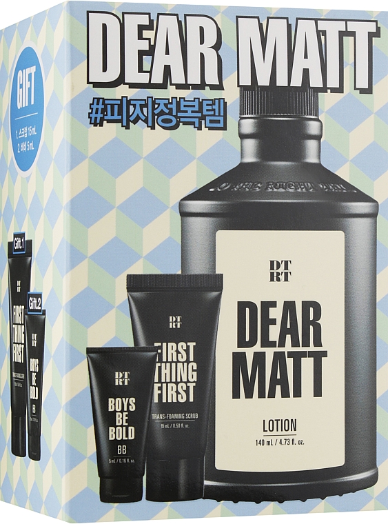 Набор - DTRT Dear Matt Se (cr/5ml + lotion/140ml + scub/15ml)