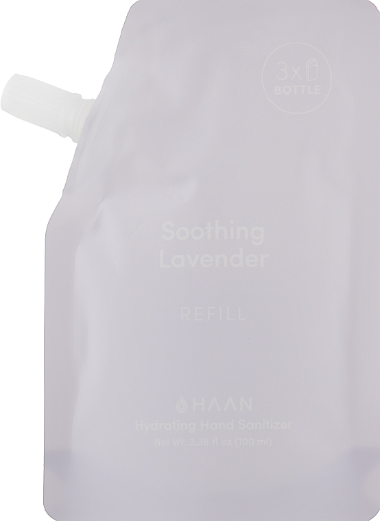 Антисептик для рук "Заспокійлива лаванда" - HAAN Hydrating Hand Sanitizer Soothing Lavender (змінний блок) — фото N1