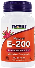 Вітамін Е-200 у м'яких таблетках - Now Foods Natural E-200 With Mixed Tocopherols Softgels — фото N1
