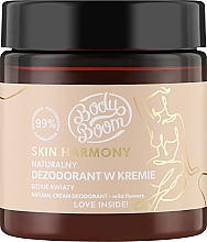 Кремовий дезодорант "Польові квіти" - BodyBoom Skin Harmony Natural Cream Deodorant — фото N1