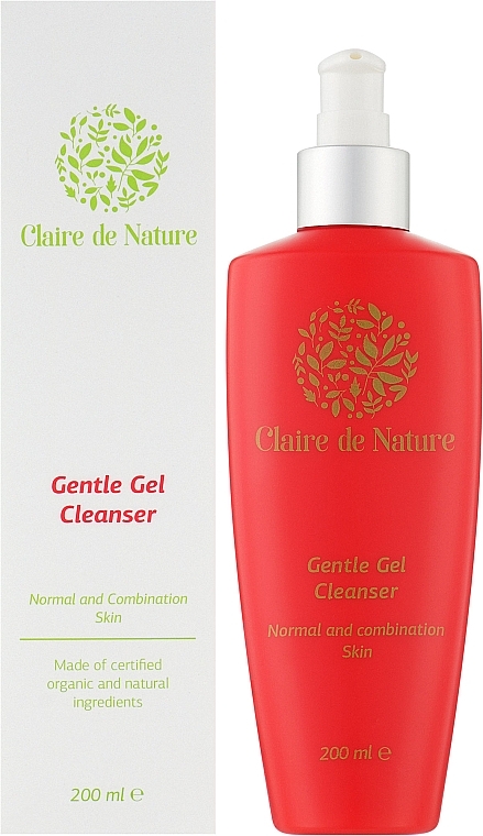 Крем-гель для вмивання для нормальної та комбінованої шкіри - Claire de Nature Gentle Gel Cleanser — фото N2