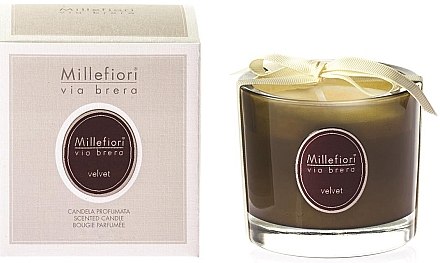 Ароматична свічка "Вельвет" - Millefiori Milano Via Brera Velvet Candle — фото N1