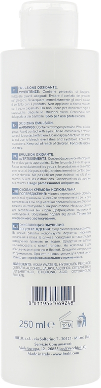 Окислювальна емульсія - Brelil Professional Colorianne Oxilan Emulsione Ossidante Profumata 9% 30 Vol — фото N2