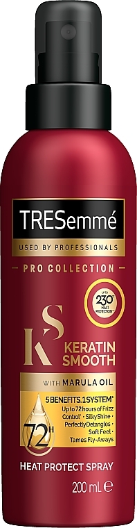 Спрей для защиты и разглаживания волос - Tresemme Keratin Smooth Heat Protection Shine Spray — фото N1
