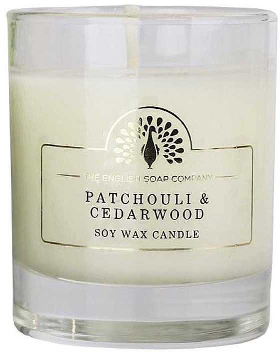 Ароматическая свеча - The English Soap Company Patchouli and Cedarwood Scented Candle — фото N1