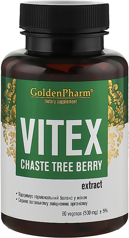 Дієтична добавка Vitex, 500 мг - Голден фарм — фото N1